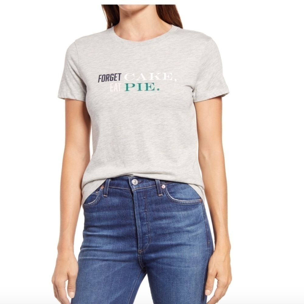 1901 Gray Eat Pie Graphic Tee